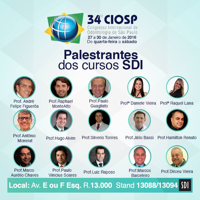 palestrantes curso SDI